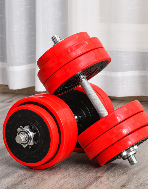 Load image into Gallery viewer, Soozier 66lbs Two-In-One Dumbbell &amp; Barbell Adjustable Set Strength
