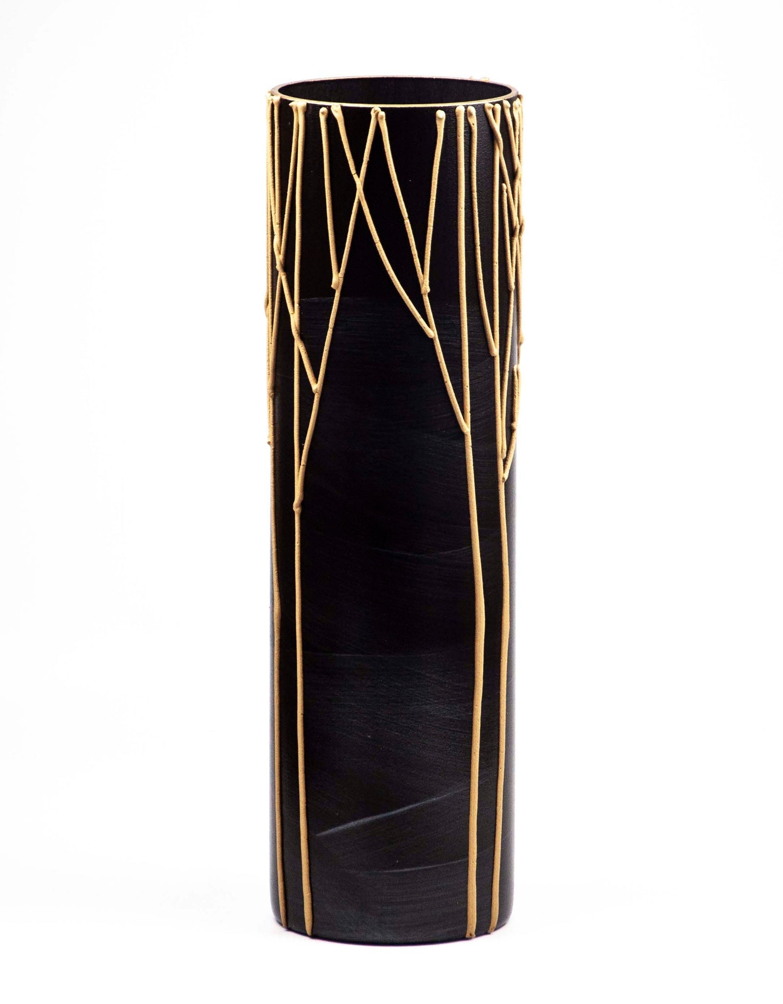 floor burgundy art decorative glass vase 7017/400/sh268