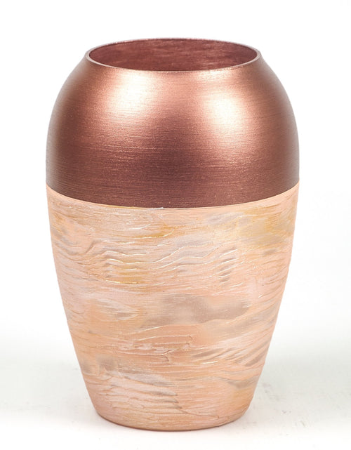 Load image into Gallery viewer, Handpainted Glass Copper Art Bud Vase | Interior Design Home Room
