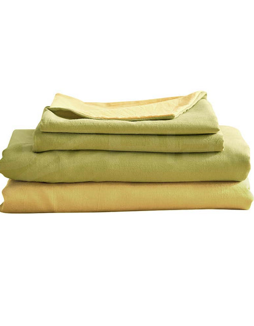 Load image into Gallery viewer, Cosy Club Bed Sheet Set Cotton Double Yellow
