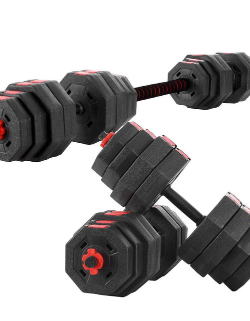 Load image into Gallery viewer, 40KG 2-in-1 Dumbbell Barbell Set Adjustable Dumbbells Weights Home Gym
