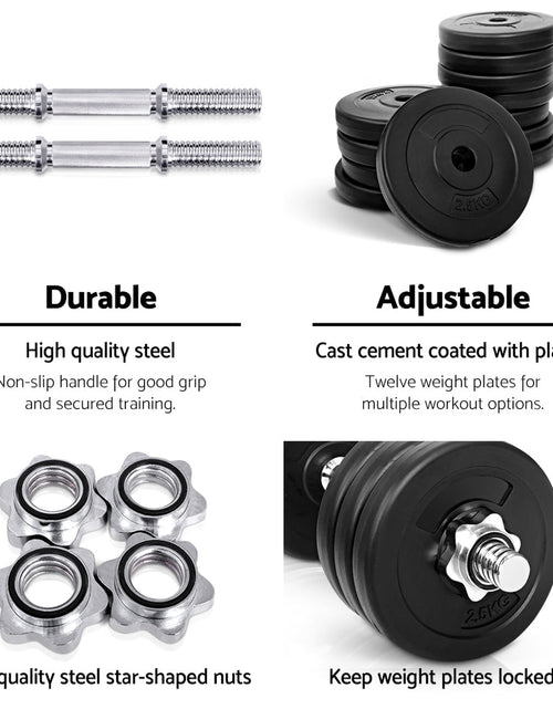 Load image into Gallery viewer, 35kg Dumbbells Dumbbell Set Weight Plates Home Gym Fitness Exercise
