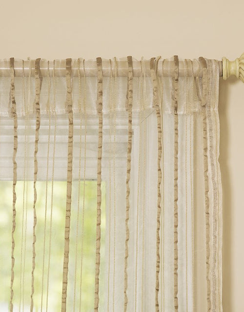 Load image into Gallery viewer, ML16610 Tafetta Stripe Sheer Curtain
