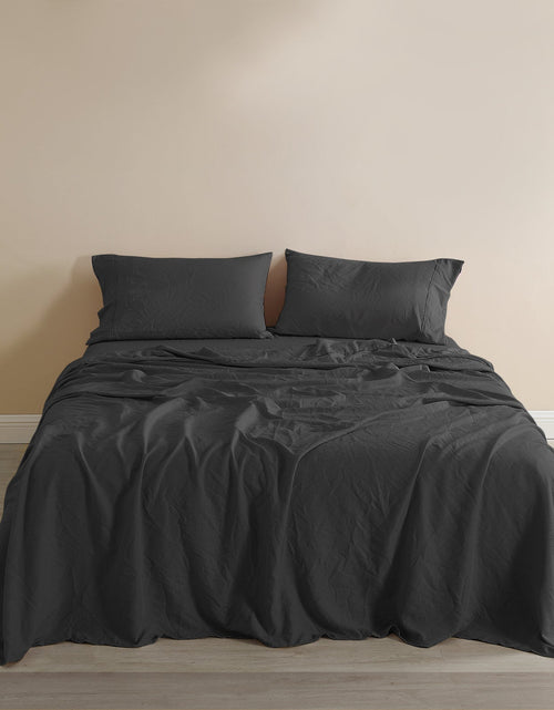 Load image into Gallery viewer, Royal Comfort Flax Linen Blend Sheet Set Bedding Luxury Breathable
