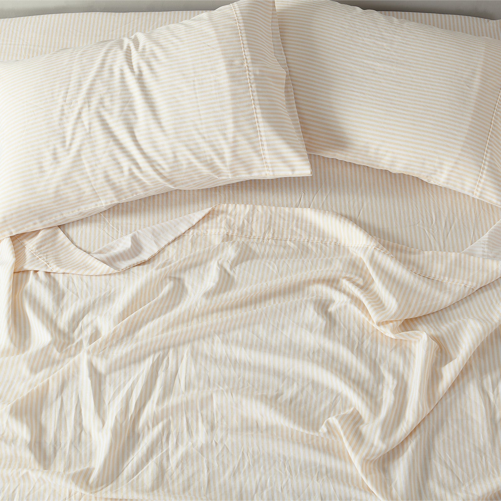 Royal Comfort Stripes Linen Blend Sheet Set Bedding Luxury Breathable