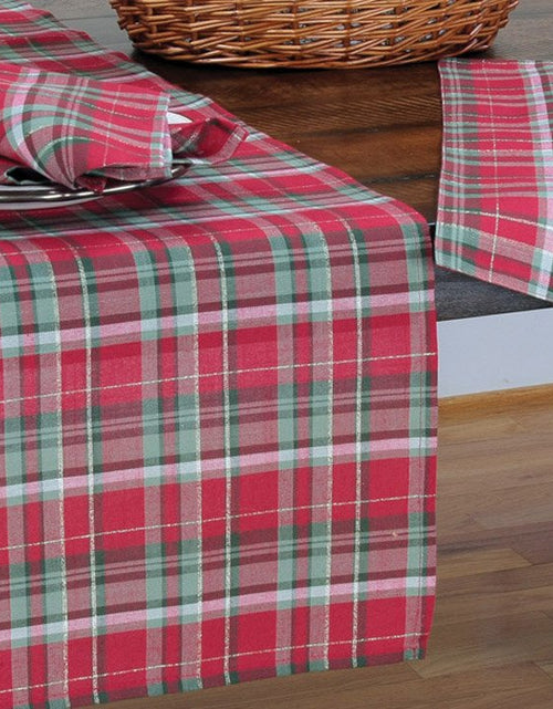 Load image into Gallery viewer, XD111618 Holiday Tartan Napkins, 20&#39;&#39;x20&#39;&#39;, Set of 4
