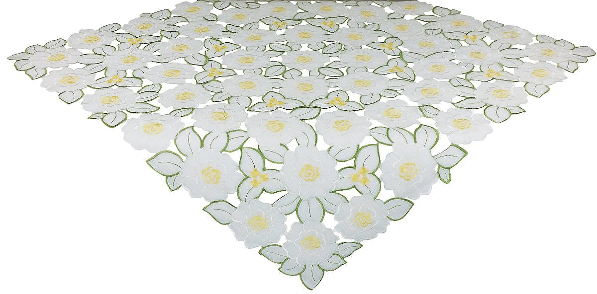XD12057 Dainty Flowers Table Topper,36"X36"