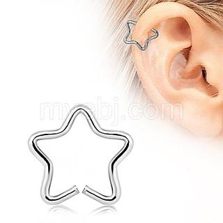 Load image into Gallery viewer, 316L Stainless Steel Star Shaped Cartilage Earring
