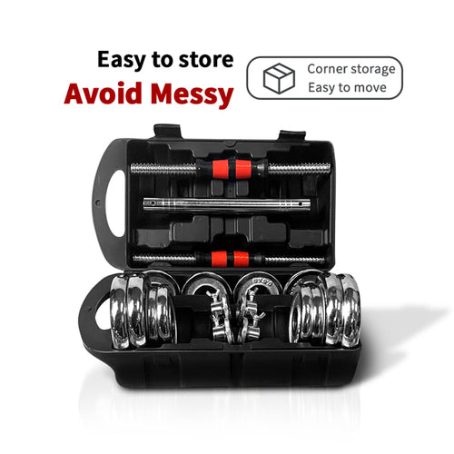 Load image into Gallery viewer, 44LBS Adjustable Cast Iron Dumbbell Sets with Portable Packing Box
