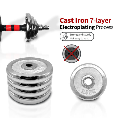 Load image into Gallery viewer, 44LBS Adjustable Cast Iron Dumbbell Sets with Portable Packing Box
