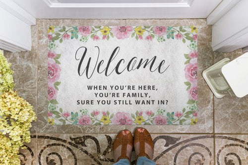 Load image into Gallery viewer, Floral Doormat Tropical Door mat Welcome Mat
