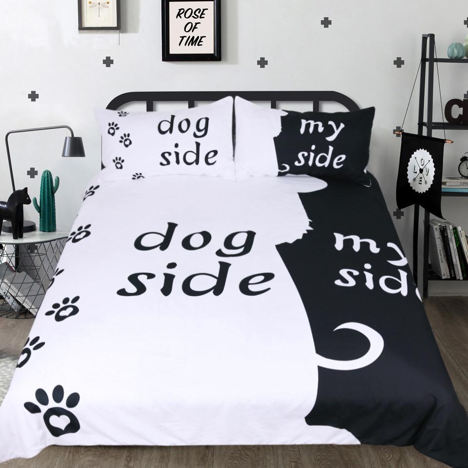 Cartoon Bedding Set for Kids Duvet Cover Set Dog